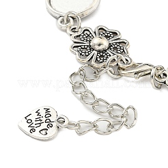 Antique Silver Plated Alloy Link Chain Bracelet Making&nbsp;MAK-K023-02G-AS