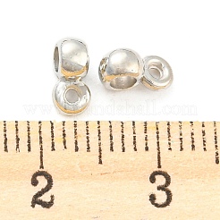 Ccb プラスチック チューブ ベイル  ループベイル  ロンデル  プラチナ  7x3.5x4mm  穴：1mm  内径：2mm&nbsp;CCB-K011-04P