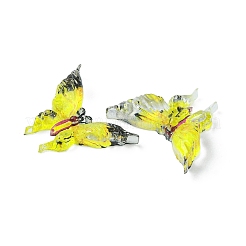 半透明の樹脂カボション  蝶  ミックスカラー  13x15.5x3.7mm&nbsp;RESI-E039-25