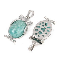 Natural Amazonite Pendants&nbsp;G-A315-03G-P