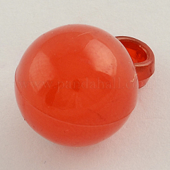 Imitation Jelly Acrylic Round Charms&nbsp;JACR-Q001-M01