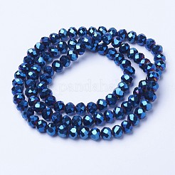 Electroplate Transparent Glass Beads Strands&nbsp;EGLA-A034-T1mm-UA02