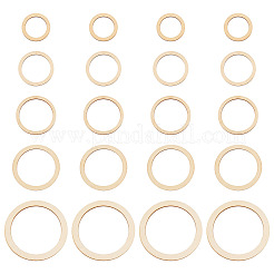 100Pcs 5 Styles Wooden Craft Supplies&nbsp;WOOD-EL0001-04