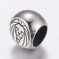 304 Stainless Steel Beads&nbsp;STAS-P173-128AS