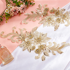 3D Flower Shape Polyester Embroidery Applqiues&nbsp;PATC-WH0012-26