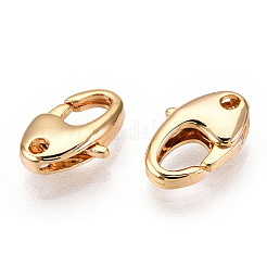 Brass Lobster Claw Clasps&nbsp;X-KK-N254-07G