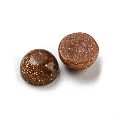 合成ゴールドストーン金砂石カボション  半円  4x2~2.5mm&nbsp;G-H309-03-09