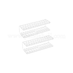 Transparent Acrylic Test Tube Stand&nbsp;AJEW-WH0314-539