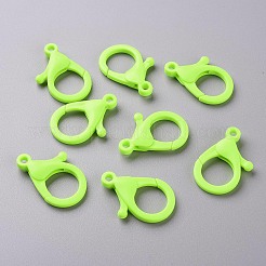 プラスチックカニカン  緑黄  35x24.5x6mm  穴：3mm&nbsp;KY-ZX004-01A-02