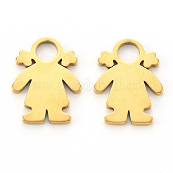 PVD Vacuum Plating 304 Stainless Steel Charms&nbsp;STAS-N092-24G