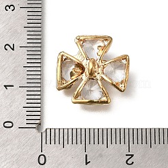 Rack Plating Brass Micro Pave Cubic Zirconia Pendants&nbsp;KK-F883-10G-01