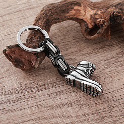 Biker Style 304 Stainless Steel Tactical Boot Keychains&nbsp;YF9349