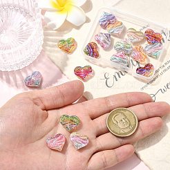 13Pcs 13 Colors Electroplate Resin Beads&nbsp;RESI-CJ0004-69