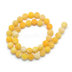 Natural Weathered Agate Bead Strands&nbsp;G-S237-8mm-02