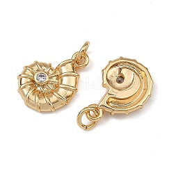 SHEGRACE Brass Pave Clear Cubic Zirconia Charms&nbsp;XGRQ4D836-653G