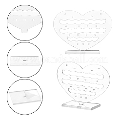 Acrylic Earring Display Frame&nbsp;EDIS-WH0006-10