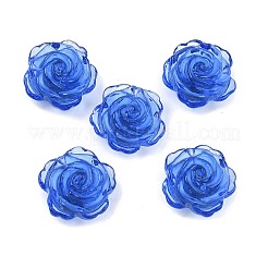 ガラス製冷蔵庫マグネット  マグネチック  冷蔵庫の飾り  花  ミックスカラー  26x12.5mm&nbsp;AJEW-A073-01