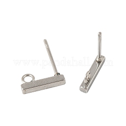 16Pcs 4 Styles 304 Stainless Steel Stud Earring Findings&nbsp;STAS-FS0001-83P