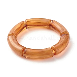 Chunky Acrylic Tube Beads Stretch Bracelets Set for Girl Women&nbsp;BJEW-JB07319