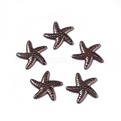 樹脂模造パールカボション  ヒトデ  ココナッツブラウン  18.5x19x2mm&nbsp;LS-RESI-WH0008-16A