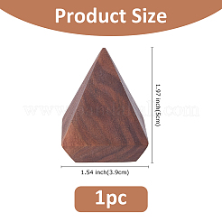 Walnut Wooden Ring Storage Rack Display Stands&nbsp;ODIS-WH0099-51A