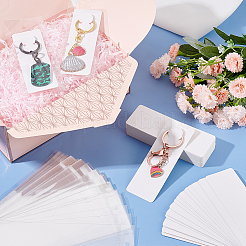 100Pcs Blank Paper Keychain Display Cards&nbsp;OPC-PH0001-34