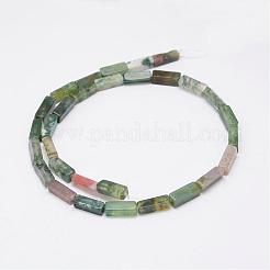 天然石インディアン瑪瑙ビーズ連売り  直方体の  13x5x5mm  穴：1mm  約29個/連  15.3インチ（39cm）&nbsp;G-E342-14