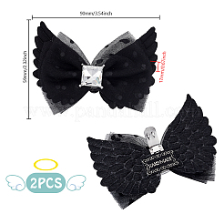 2Pcs Polyester Shoe Buckle Clips&nbsp;AJEW-GA0008-86B