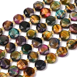 Natural Tiger Eye Dyed Beads Strands&nbsp;G-C116-A95-01