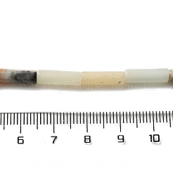 天然花アンゾナイトビーズ連売り  コラム  13.5~14x4~4.5mm  穴：1.2mm  約28個/連  15.16''（38.5センチメートル）&nbsp;G-D464-30