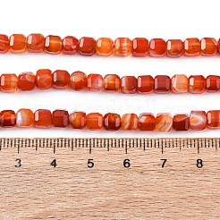 Natural Banded Agate/Striped Agate Beads Strands&nbsp;G-G005-B02-01A