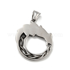 304 Stainless Steel Pendants&nbsp;STAS-C053-11AS