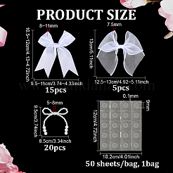 40Pcs 3 Styles Polyester Packing Decorations&nbsp;DIY-PH0035-55