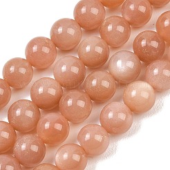 Natural Sunstone Beads Strands&nbsp;G-G342-A01-8.5mm
