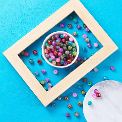 Spray Painted Glass Beads&nbsp;GLAA-TA0001-03