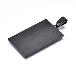 ステンレスペンダント201個  レーザー彫刻模様  タロットカードペンダント  ガンメタ色  世界xxi  40x24x1mm  穴：8x4mm&nbsp;STAS-S105-LA461-4