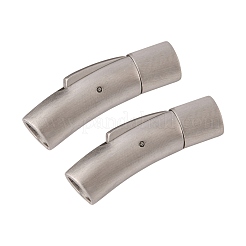304ステンレススチール製バヨネット留め具  マットプラチナカラー  30x10x8mm  穴：6mm&nbsp;STAS-C041-01