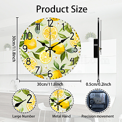 MDF Printed Wall Clock&nbsp;HJEW-WH0058-010