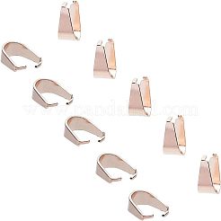 304 Stainless Steel Snap on Bails&nbsp;STAS-UN0009-23RG