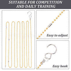 Brass Volleyball Net Height Measurement Ball Chain&nbsp;TOOL-WH0134-91GP