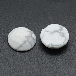 Natural Howlite Cabochons&nbsp;G-P393-P04-14.5mm