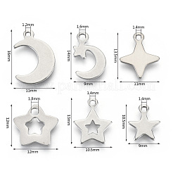 Non-Tarnish 201 Stainless Steel Charms&nbsp;STAS-R118-06