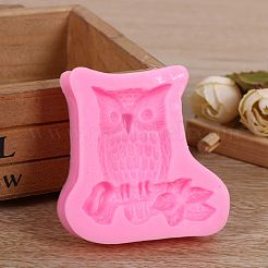 Cute Owl Design DIY Food Grade Silicone Molds&nbsp;AJEW-L054-24
