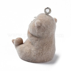 Flocky Opaque Resin  Pendants&nbsp;RESI-G105-01D