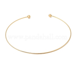 201 Stainless Steel Twist Cuff Choker Necklaces&nbsp;SA-CBA4A0D-01G
