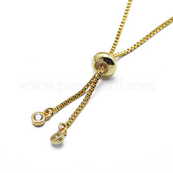 Brass Cubic Zirconia Bolo Tennis Bracelets&nbsp;BJEW-I272-02C