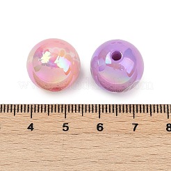 Opaque UV Plating Acrylic Beads&nbsp;PACR-P005-06