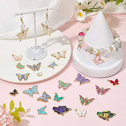 8 Styles Alloy Enamel Pendants&nbsp;ENAM-SC0005-97