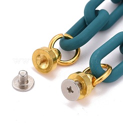 Rubberized Style Acrylic Cable Chain Phone Case Chain&nbsp;HJEW-JM00492-01