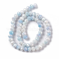 Ombre Effect Dyed Glass Beads Strands&nbsp;X-GLAA-C023-02A